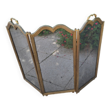 Brass fireplace screen