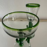 Vintage blown glass cactus glasses