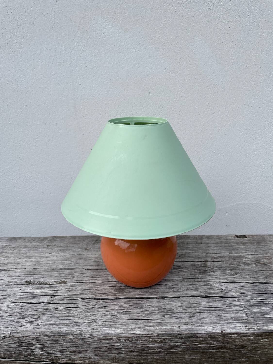 Two-tone ceramic bedside lamp 1980