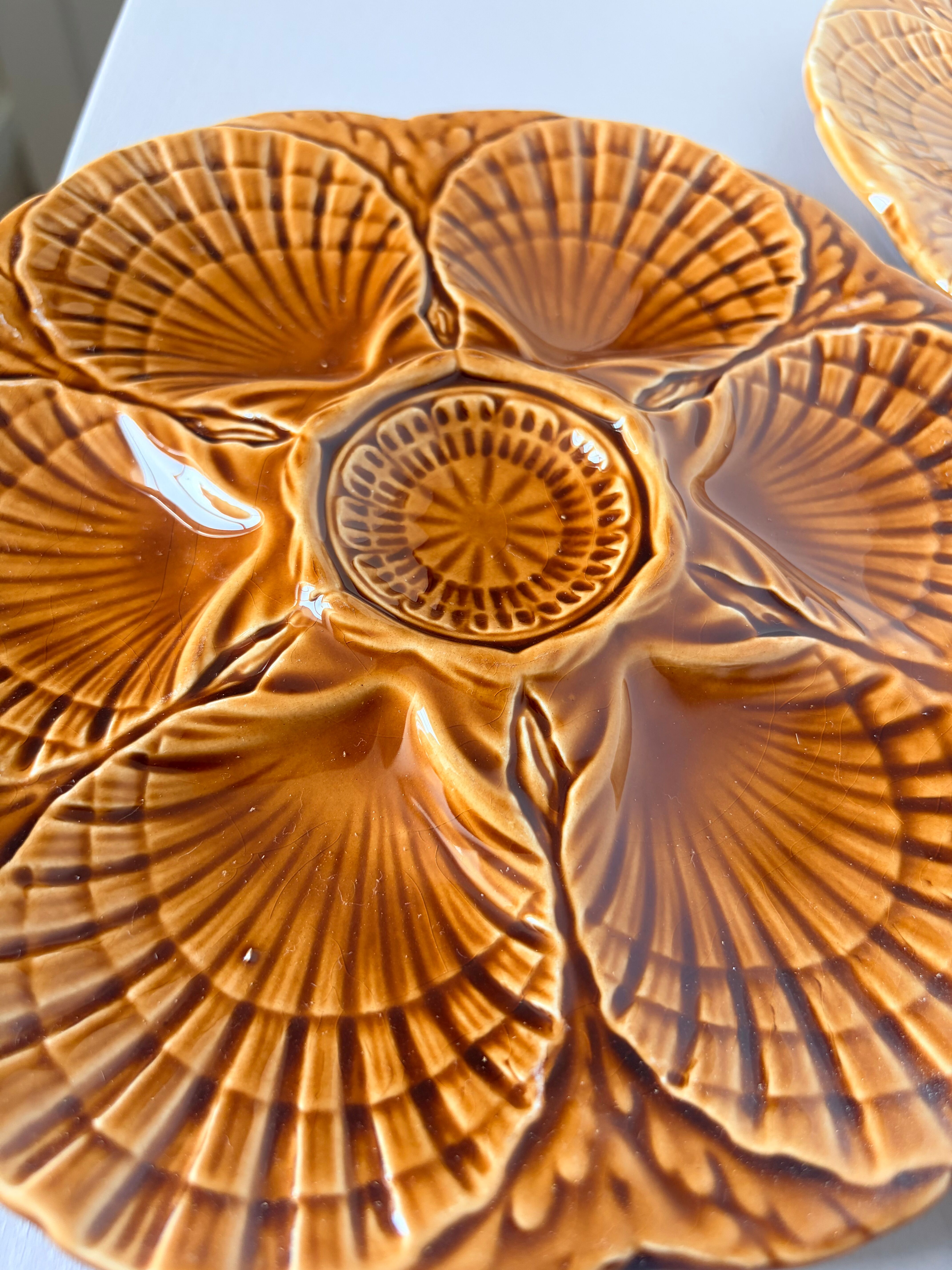 3 oyster plates from Sarreguemines 250907