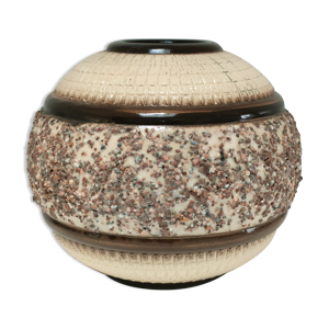 Vase boule céramique Art Déco