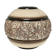 Vase boule céramique Art Déco à décor minéral