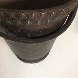 Brutalist studded leather bucket bucket 1920
