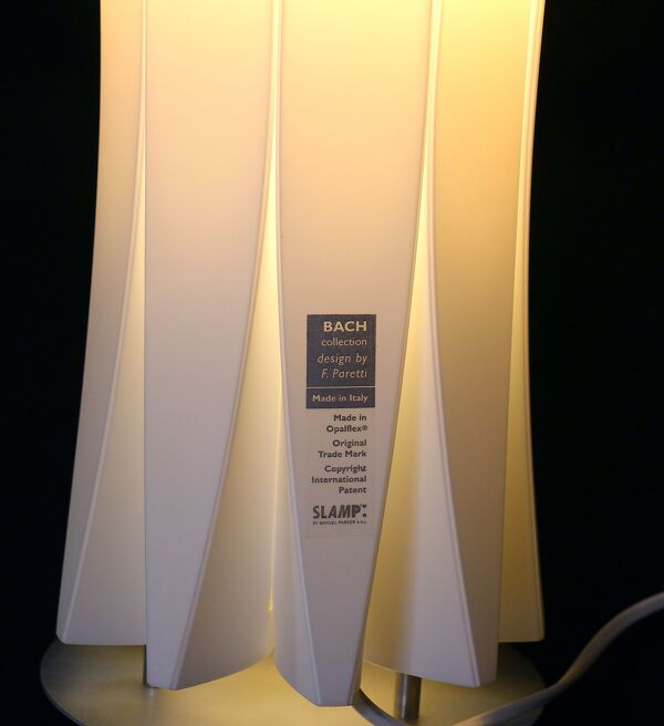 Lampe en opalflex blanc Slamp Bach, Francesco Paretti