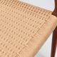 Niels Otto Moller model 66 armchairs in teak and paper cord Denmark 1970