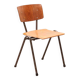 Vintage Eromes oak and grey chair, square seat