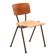 Vintage Eromes oak and grey chair, square seat