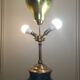 Lampe en Grès Verni Rouge, 1950s