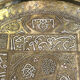 High-quality Eastern ceremonial plateau in copper and silver, 19th century, Iran Syria.