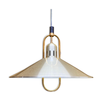70s gold danish design belid pendant light from the mid century | vintage brushed golden colored