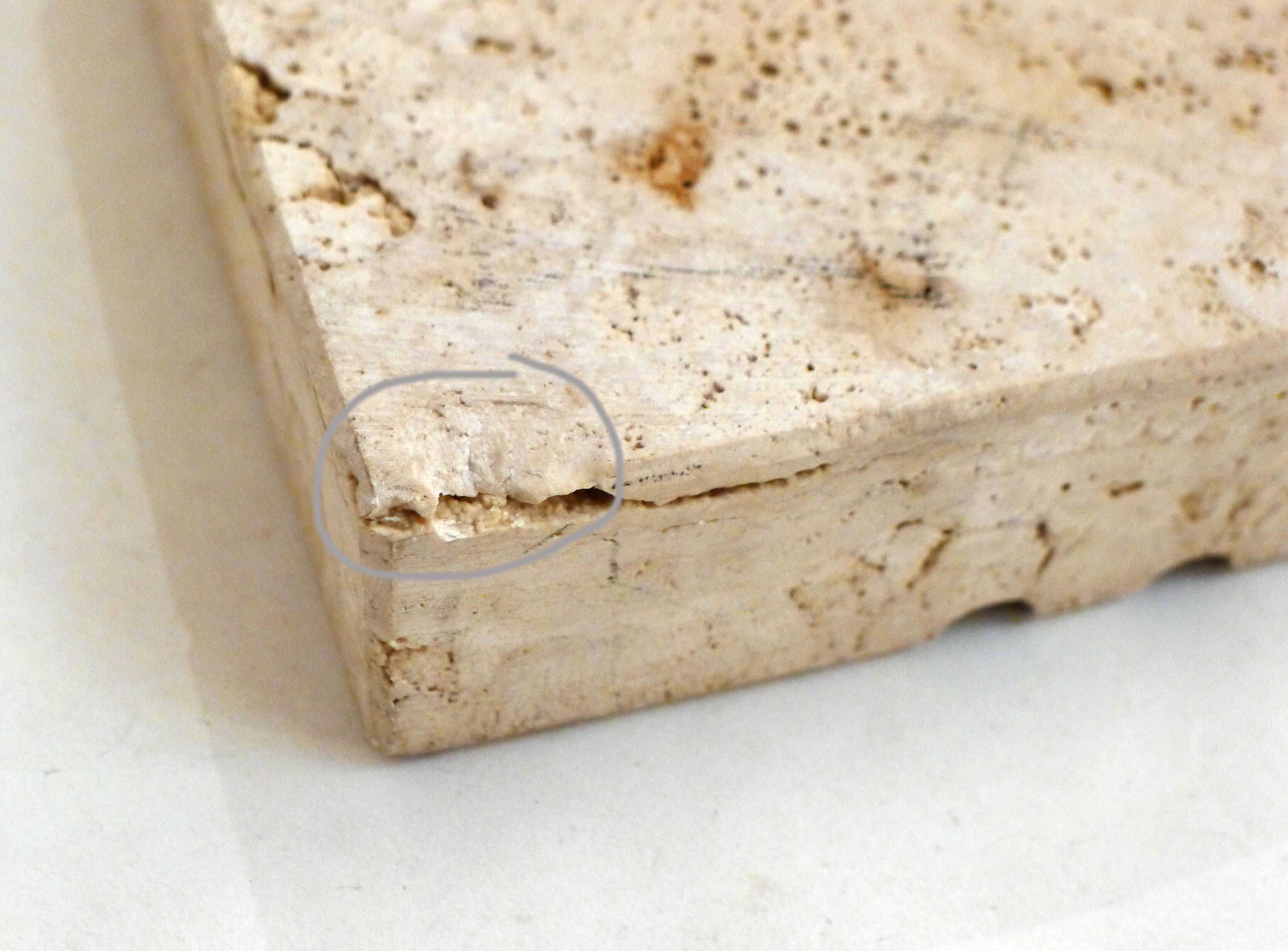 Vintage travertine ashtray