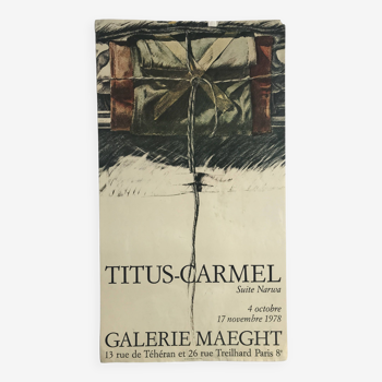 Gérard TITUS-CARMEL, Galerie Maeght, 1978. Affiche originale en lithographie
