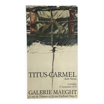 Gérard TITUS-CARMEL, Galerie Maeght, 1978. Affiche originale en lithographie