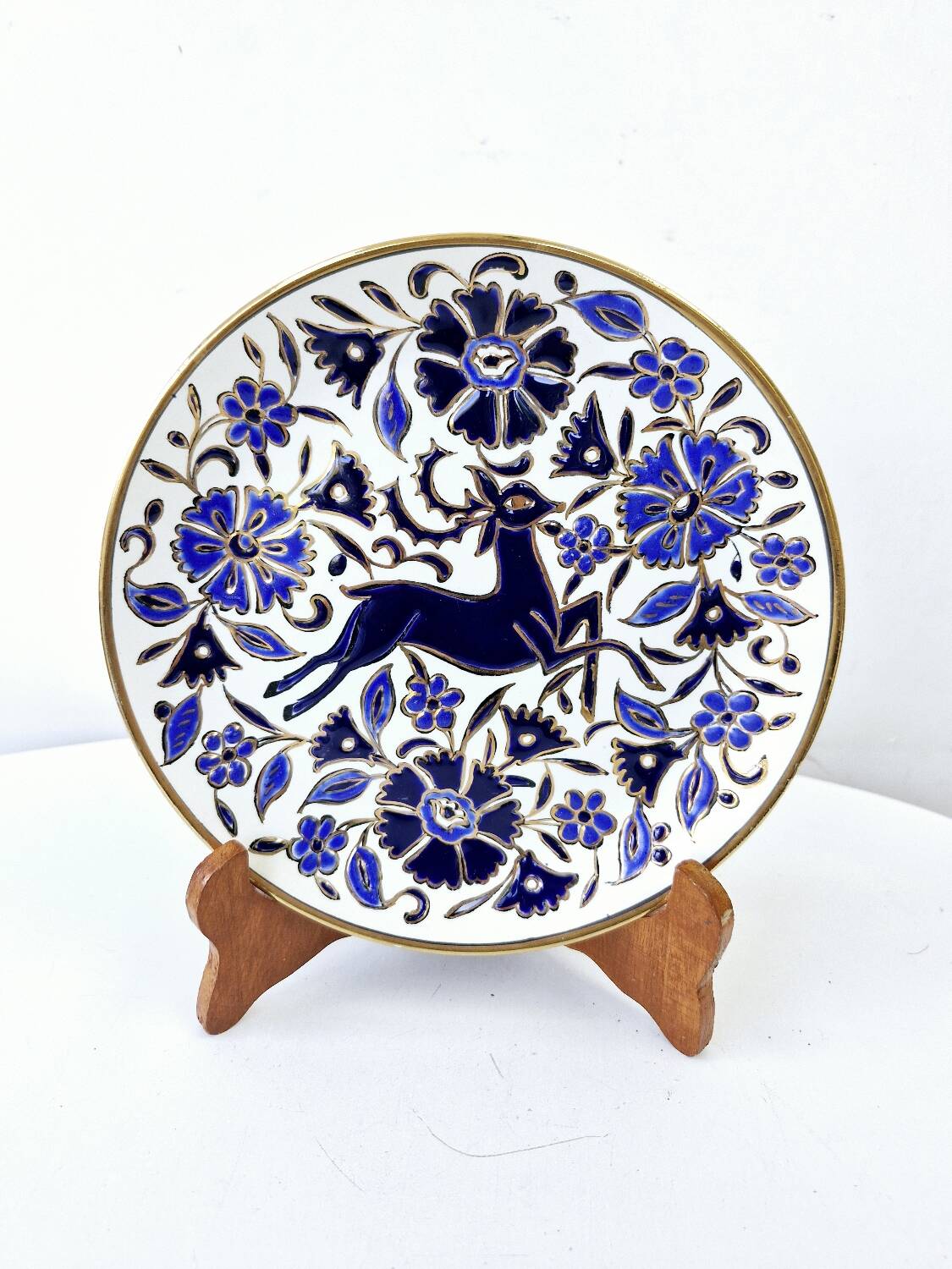 Vintage Ceramic Wall Decorative Plate Lindos Rhodes Greece Hand Painted