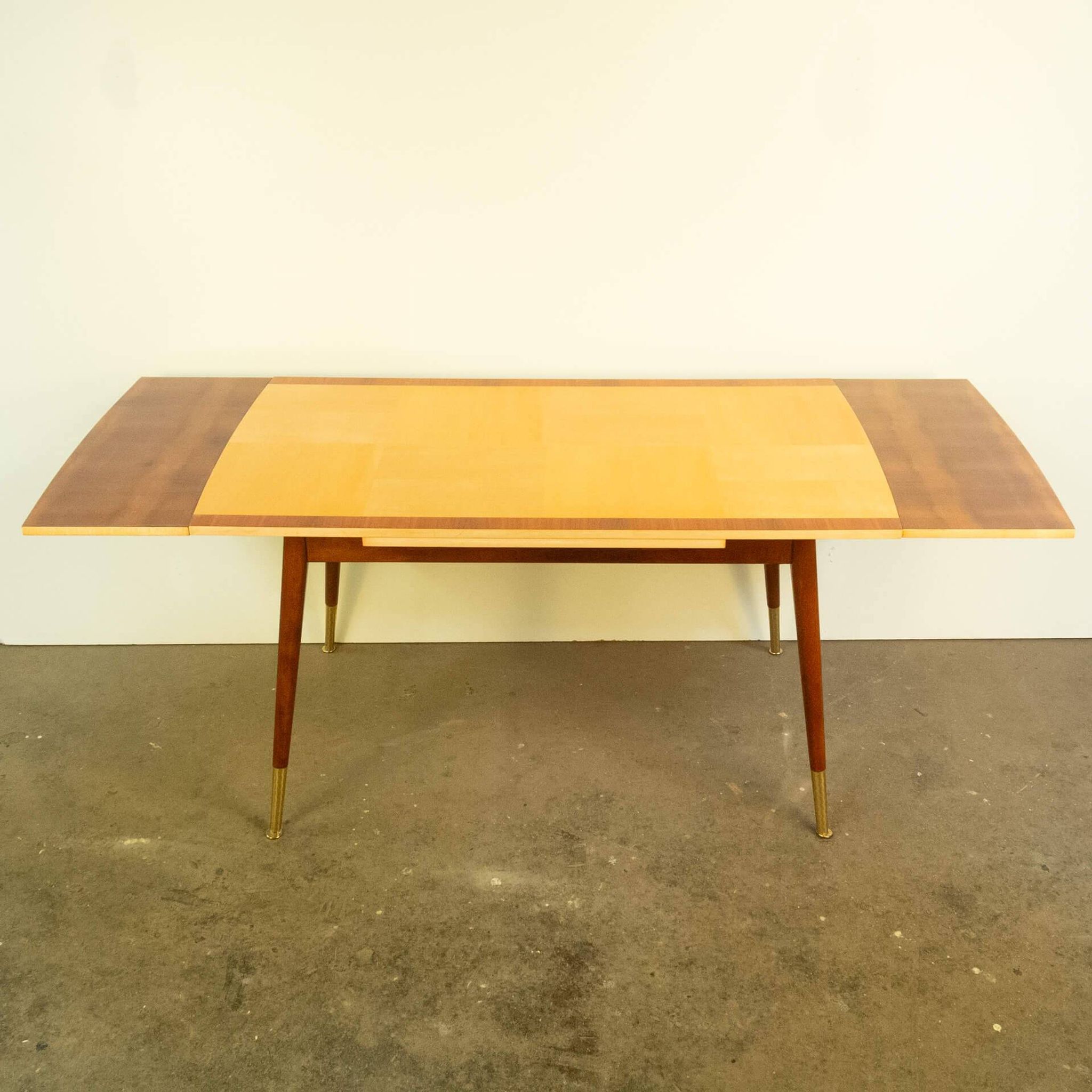 Table basse réglable en hauteur, érable, hêtre, vintage des années 50