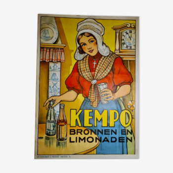 New old stock poster by Ernest Roose, Belgium 1930s