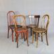 lot de 4 chaises bistrot Thonet Baumann -1910-1950-