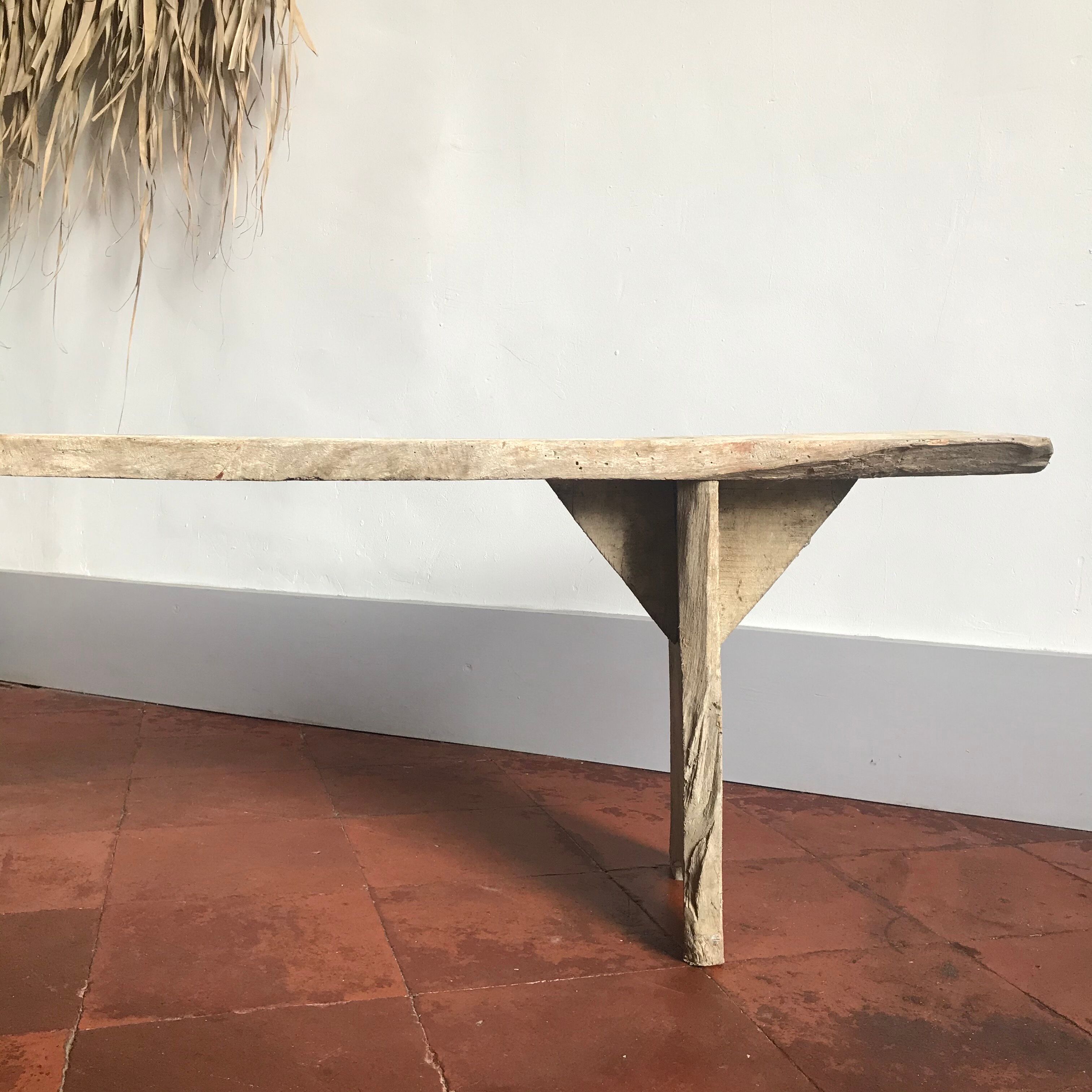 Old wooden bench