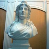 Large bust marianne (reinforced plaster) h76cm