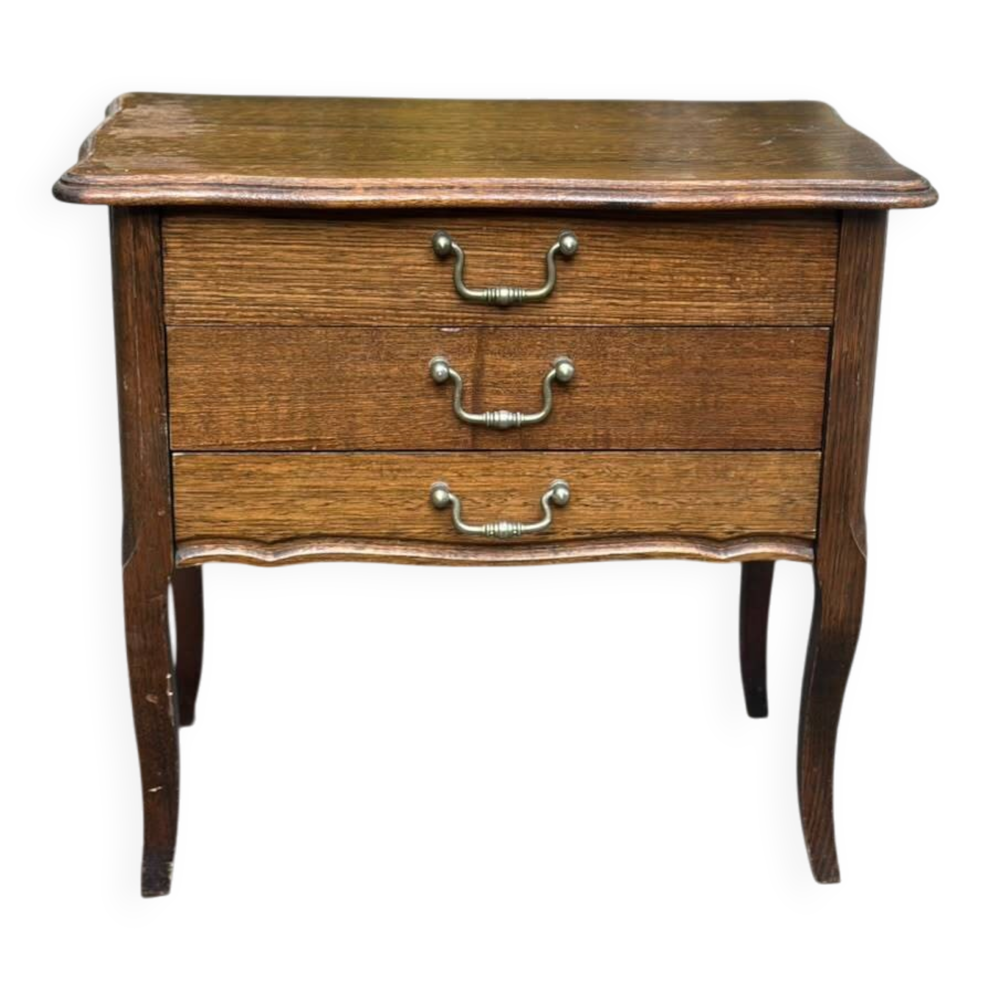 Nightstand - work table - wooden sewing box in Louis XV style 197