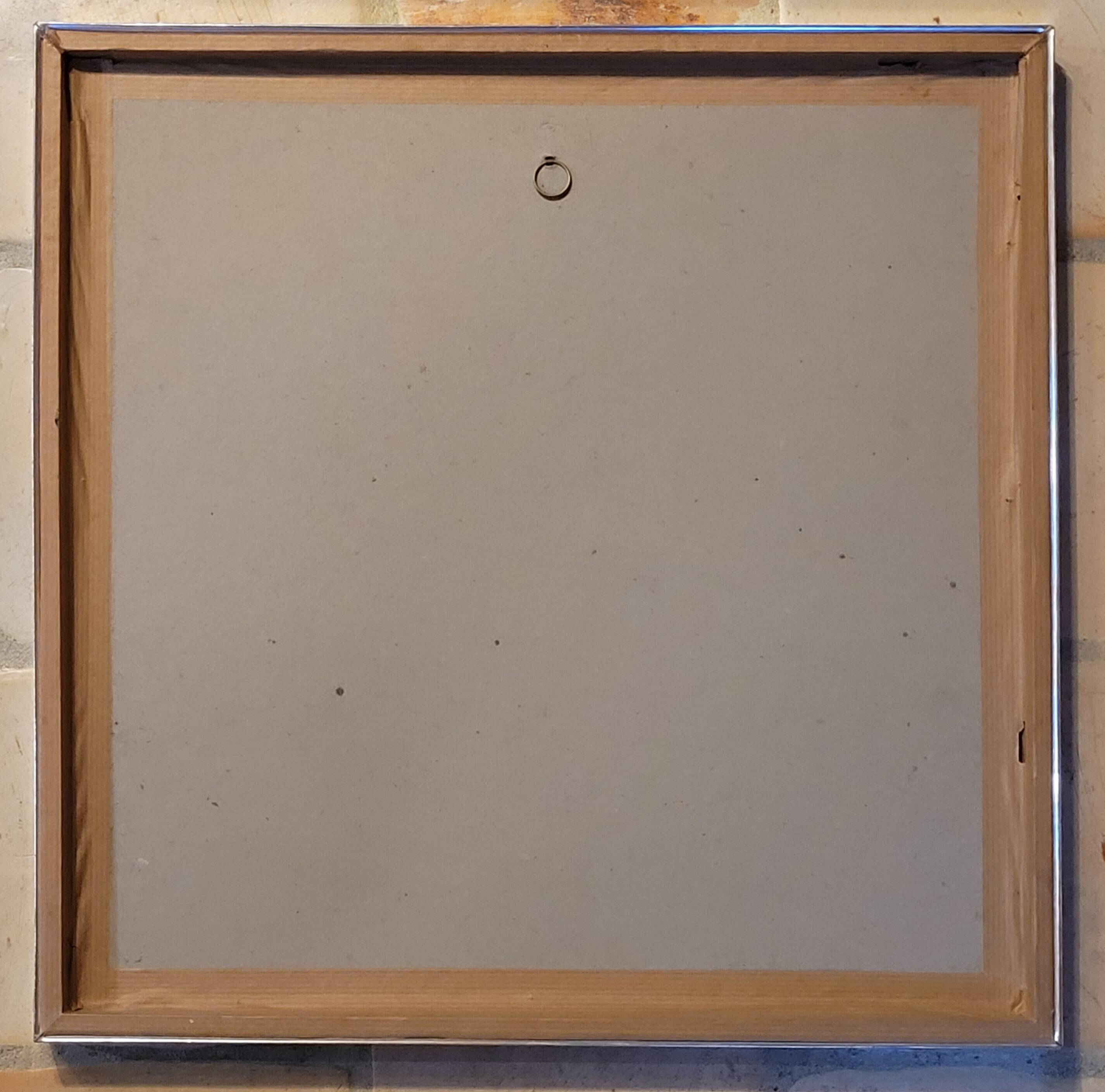 Old vintage painting signed Vasarely Vega JG from the 60s