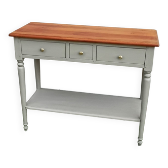Gray console 3 drawers