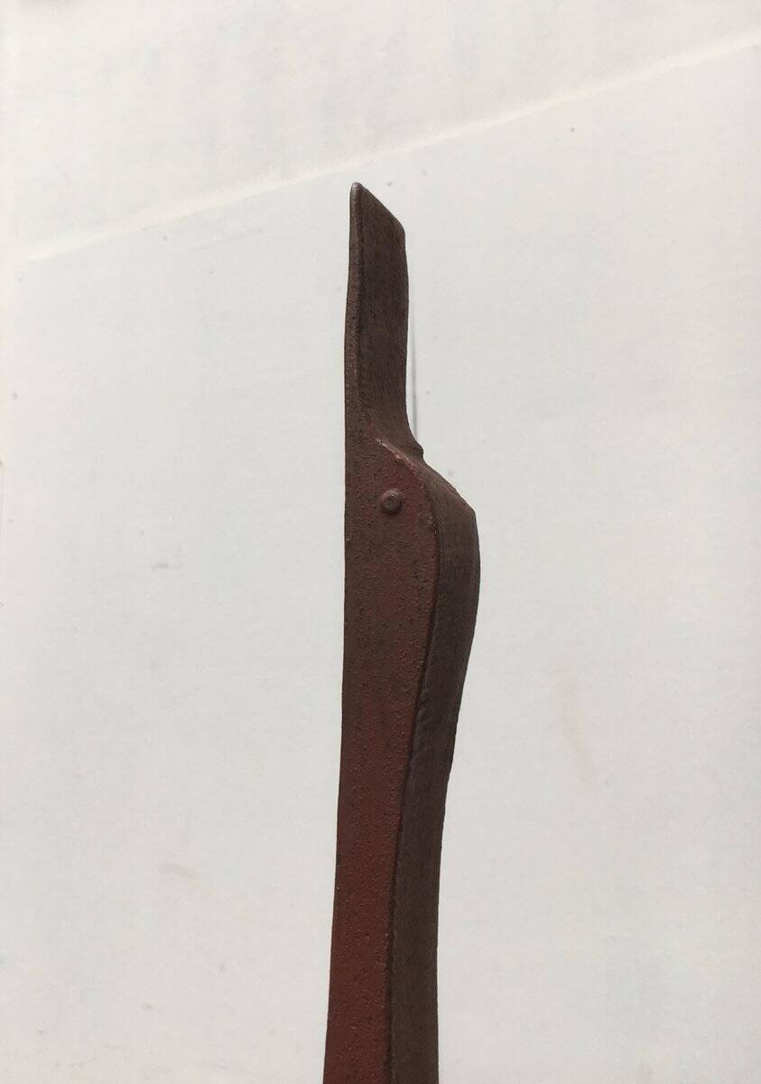Mid-century metal crane bird sculpture