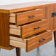 Vintage 60s enfilade. walnut, 141cm