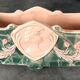 Jardinière with ceramic handles enameled vintage polychrome paint 39.5 cm
