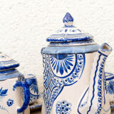 Quimper porcelain tea or coffee service signed Henriot from 76