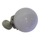 Ancienne applique boule en opaline blanche