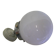Ancienne applique boule en opaline blanche