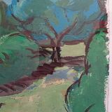 Pascale Rigat-Esselin (born in 1952) - Gouache - 32,5 x 44 cm - signed, dated 90
