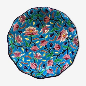 Fruit cup hollow dish in Longwy enamels