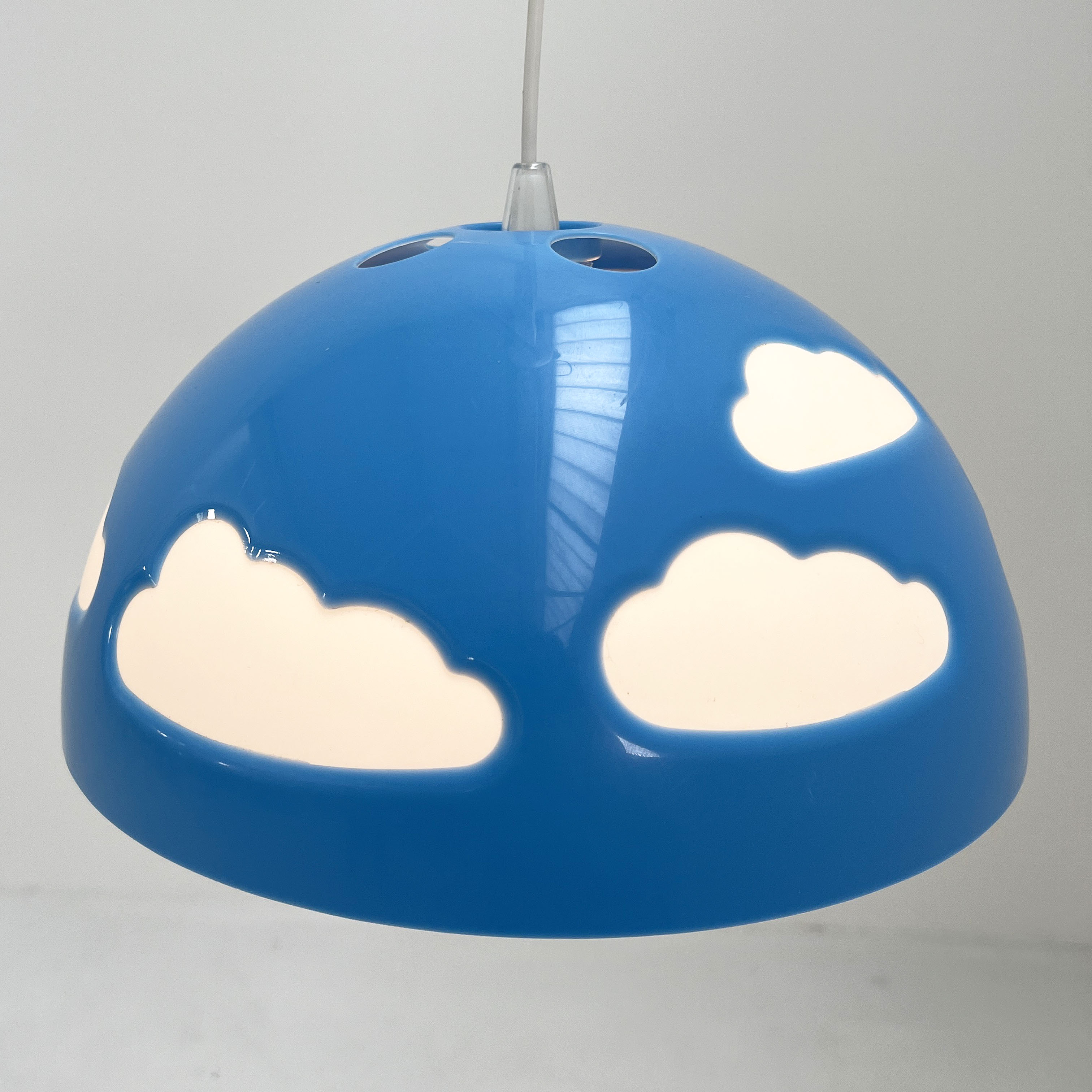 Cloud blue pendant lamp by Henrik Preutz for Ikea, 1990