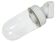 Vintage White Porcelain Wall Light with Clear Glass, 1960s