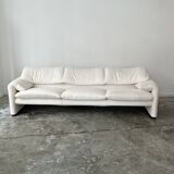 Maralunga 3-seater sofa by Vico Magistretti for Cassina Italy 1973
