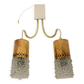 Midcentury Brass Wall Lamp, Germany, 1970s