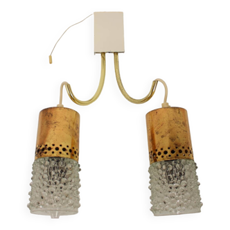 Midcentury Brass Wall Lamp, Germany, 1970s