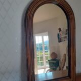 Rattan mirror