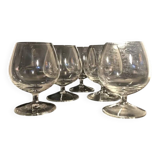 Crystal cognac glasses