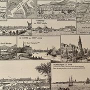 Lot de 2 lithographies sur les ports de 1897