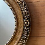 Art deco oval mirror