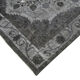 Hand-knotted carved anatolian 1970s 161 cm x 273 cm grey carpet