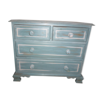 Commode bleue