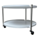 Minimalist Thrill metal coffee table or side table with wheels by Leitmotiv.