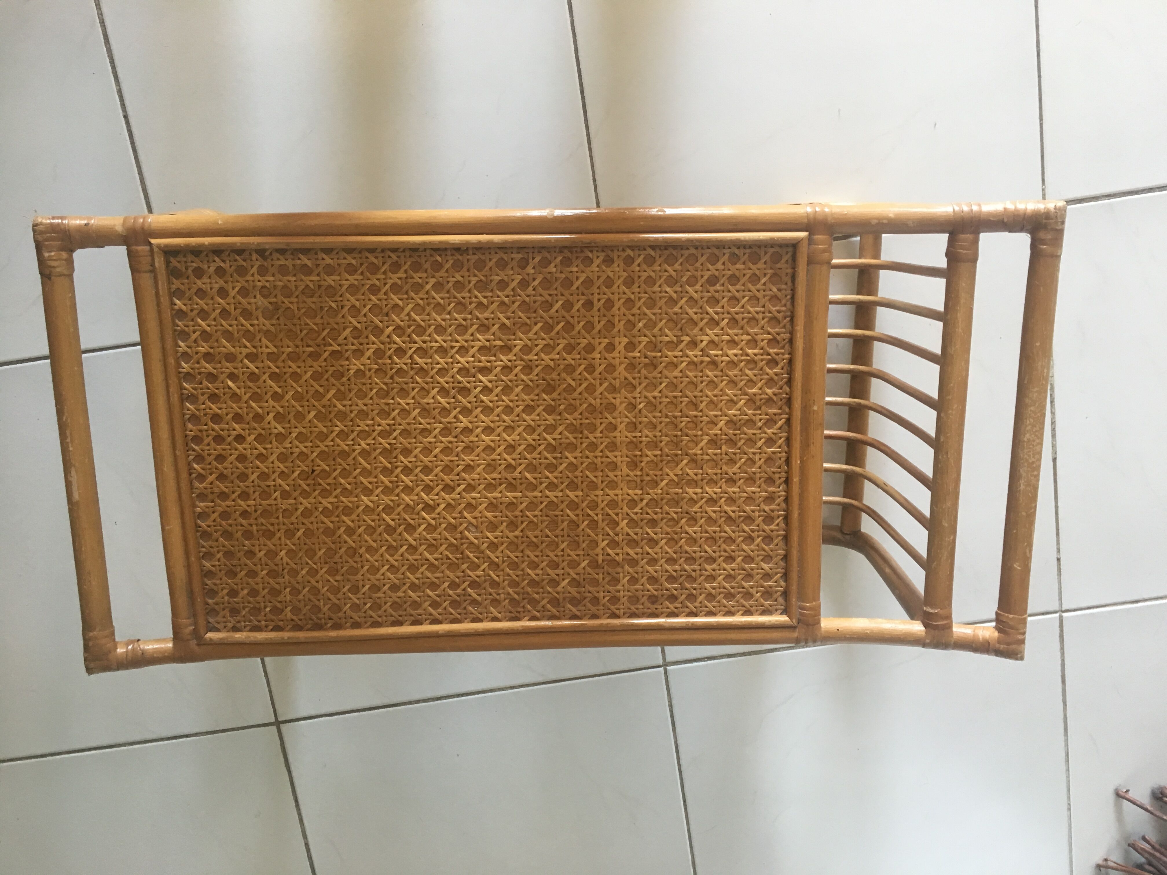 Breakfast tray rattan