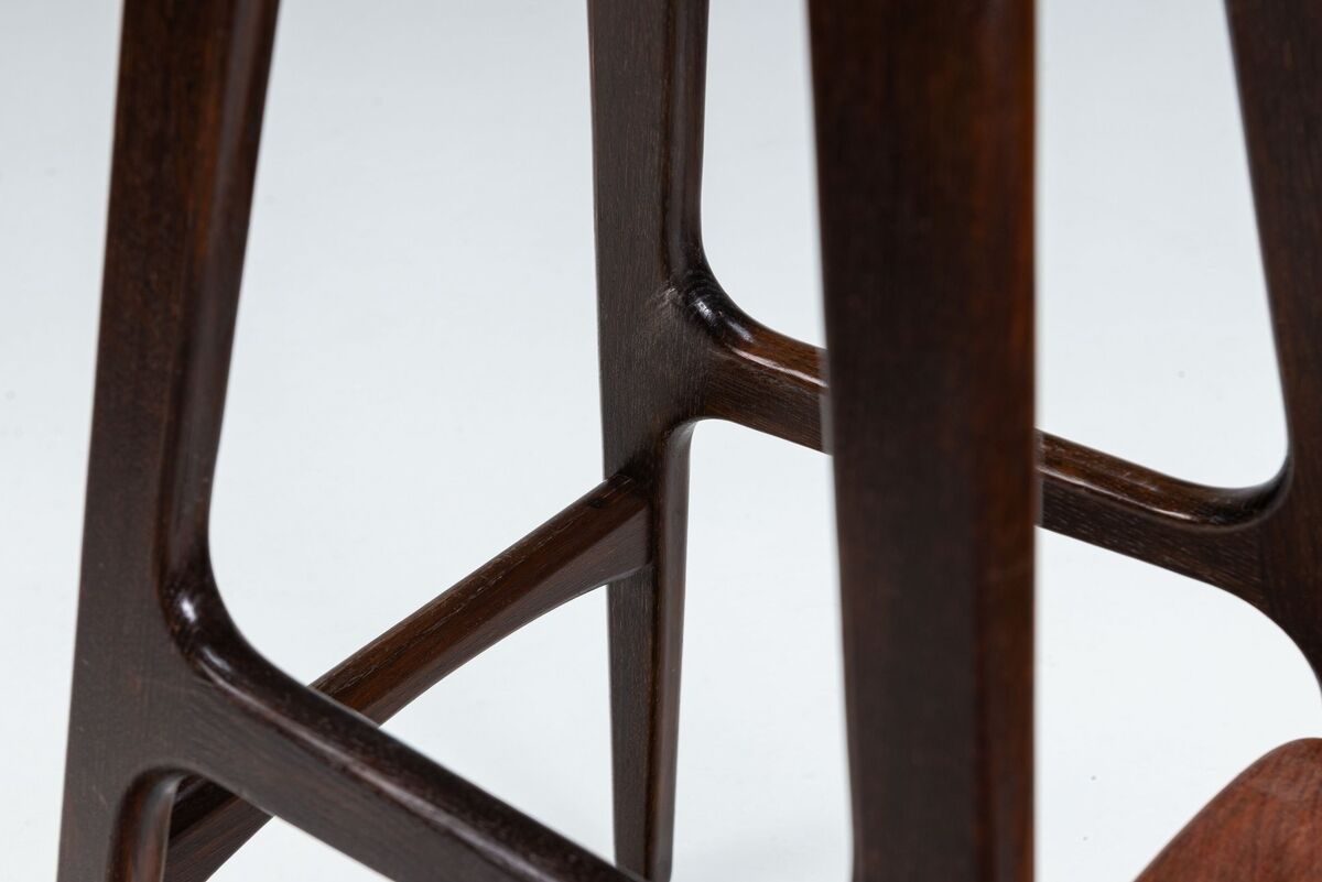 Tabourets de bar "OD61" d'Erik Buch, Oddense Mobler, Danemark, 1965.