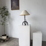 Brutalist 1950s "chain" table lamp