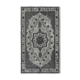 Hand-knotted carved anatolian 1970s 161 cm x 273 cm grey carpet